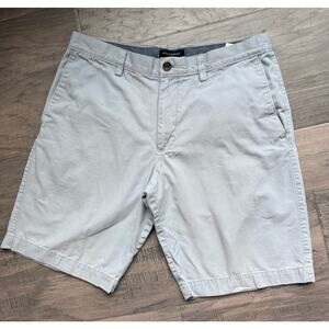 Banana Republic Mens Blue/Gray Gavin Chino Shorts Size 33 Cotton Classic Fit